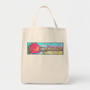 SUNNY SLOPE PEACHES TOTE BAG