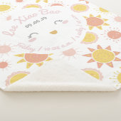 Sunny Smile Baby Girl Birth Stats Keepomwille Sherpa Deken (3/4)