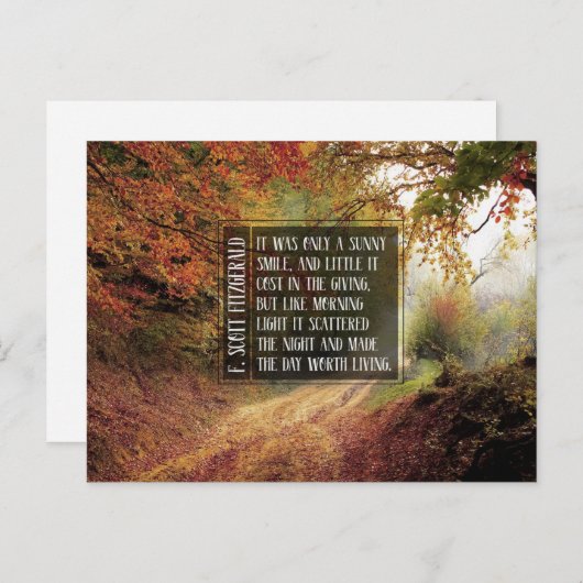 Sunny Smile Briefkaart (Voorkant / Achterkant)