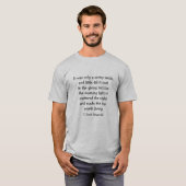 Sunny Smile Inspirerend Poem F. Scott Fitzgerald T-shirt (Voorkant volledig)