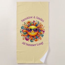 Sunny Smiles Beach Handdoek
