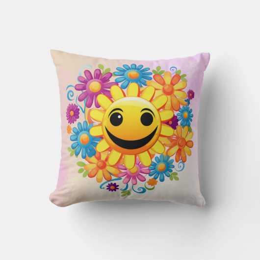 Sunny Smiles Kussen (Voorkant)