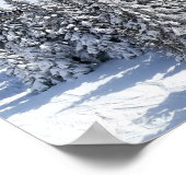 Sunny Snowy Mountain - Aangepaste foto Poster (Hoek)