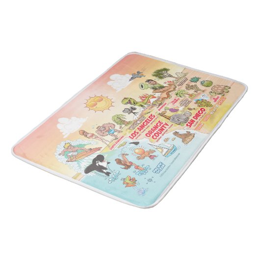 Sunny SoCal Bath Mat (Gekanteld)