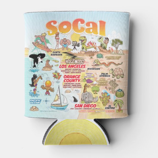 Sunny SoCal Blikjeskoeler (Voorkant)