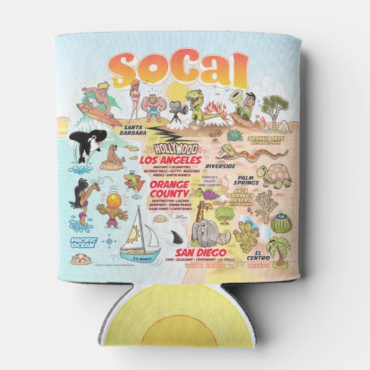 Sunny SoCal Blikjeskoeler (Achterkant)