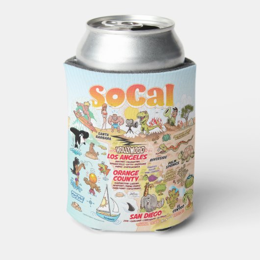 Sunny SoCal Blikjeskoeler (Blikje Achterkant)