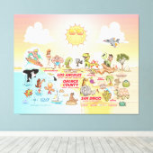 Sunny SoCal Canvas Print (Insitu (Houten vloer))