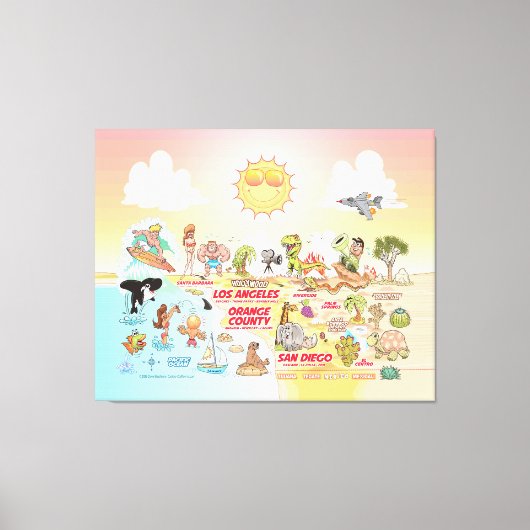 Sunny SoCal Canvas Print (Voorkant)