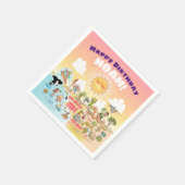 Sunny SoCal Custom Birthday Napkins Servet (Hoek)