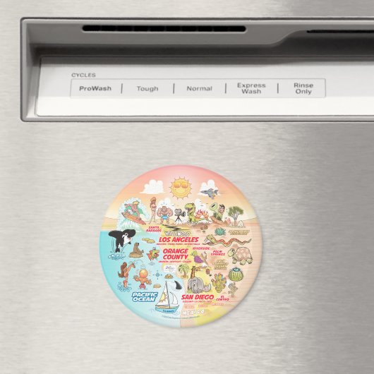 Sunny SoCal Magneet (Insitu (Vaatwasser))