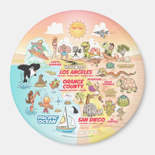 Sunny SoCal Magneet (Voorkant)