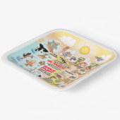 Sunny SoCal Paper-Borden Papieren Bordje (Gebogen)