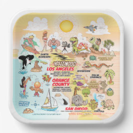 Sunny SoCal Paper-Borden Papieren Bordje
