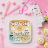 Sunny SoCal Papieren Bordje (Feest)