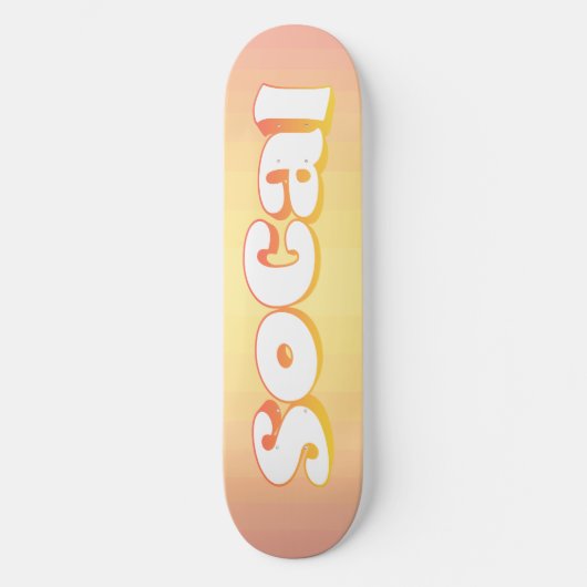 Sunny SoCal Persoonlijk Skateboard (Voorkant)
