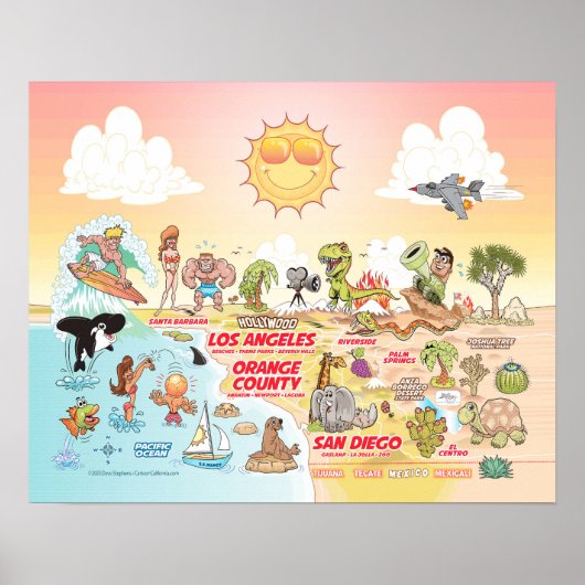 Sunny SoCal Poster (Voorkant)