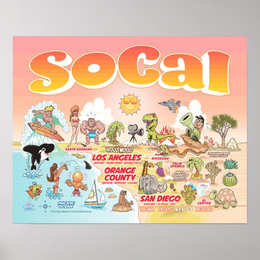 Sunny SoCal Poster (Voorkant)