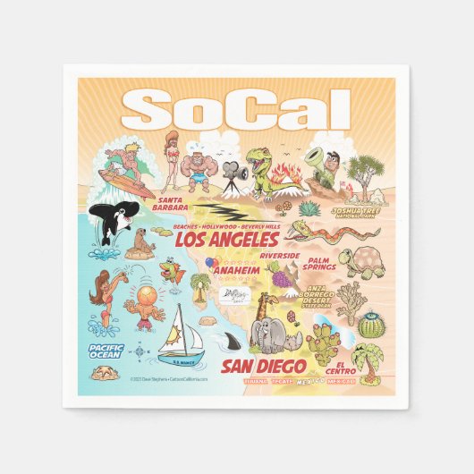 Sunny SoCal Servet (Voorkant)