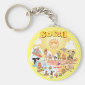 Sunny SoCal Sleutelhanger (Voorkant)