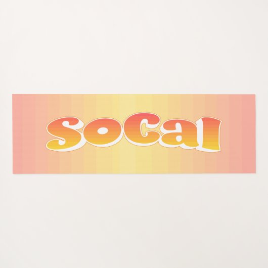 Sunny SoCal Yogamat (Achterkant (horizontaal))