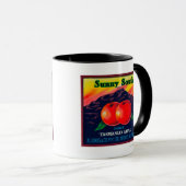 Sunny South Apple LabelHobart, Australië Mok (Voorkant rechts)