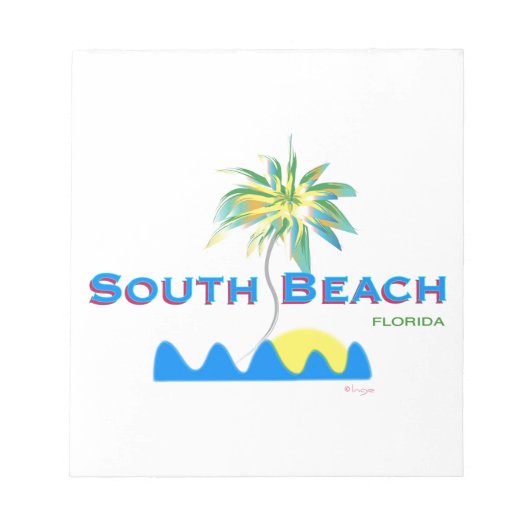 Sunny South Beach, Florida Notitieblok (Voorkant)
