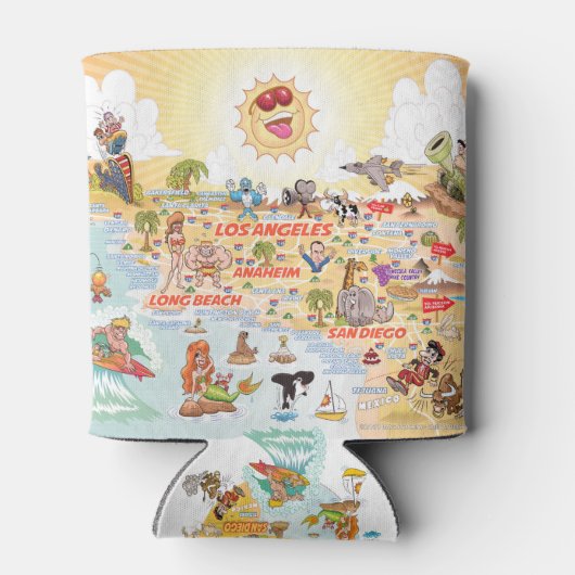 Sunny Southern California Blikjeskoeler (Achterkant)