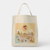 Sunny Southern California Cartoon Tas (Achterkant)