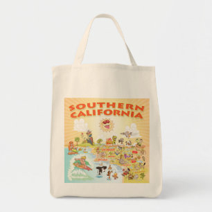 Sunny Southern California Cartoon Tas