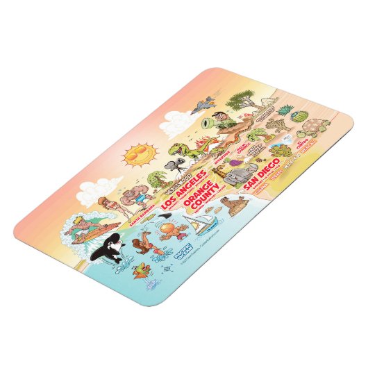 Sunny Southern California Magnet Magneet (Linkerzijde)