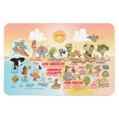 Sunny Southern California Magnet Magneet (Horizontaal)