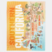 Sunny Southern California Sherpa Blanket Fleece Deken (Voorkant)