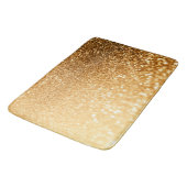 Sunny Sparkle Yellow Luxury Gold Glitter Badmat (Gekanteld)