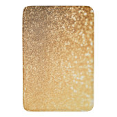 Sunny Sparkle Yellow Luxury Gold Glitter Badmat (Voorkant Verticaal)