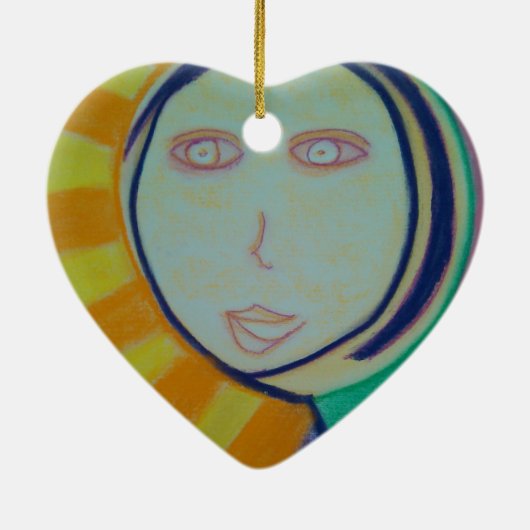 Sunny Spirit Keramisch Ornament (Achterkant)