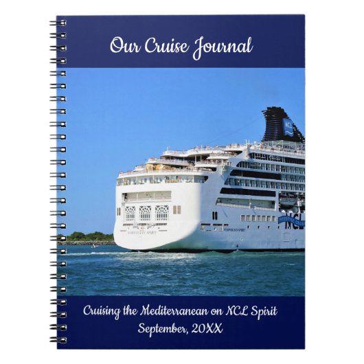 Sunny Spirit Stern Custom Cruise Journal Notitieboek (Voorkant)