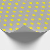 Sunny Splatter Polka Dot Pattern Cadeaupapier (Hoek)
