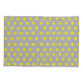Sunny Splatter Polka Dot Pattern Kussensloop (Achterkant)