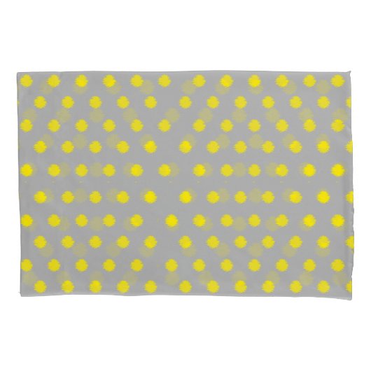 Sunny Splatter Polka Dot Pattern Kussensloop (Voorkant)