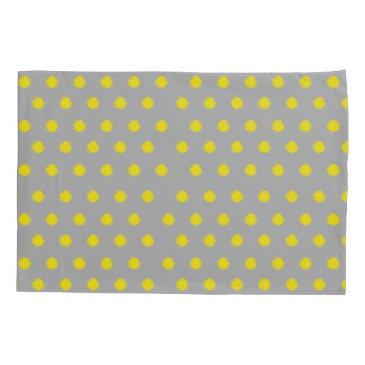 Sunny Splatter Polka Dot Pattern Kussensloop (Achterkant)