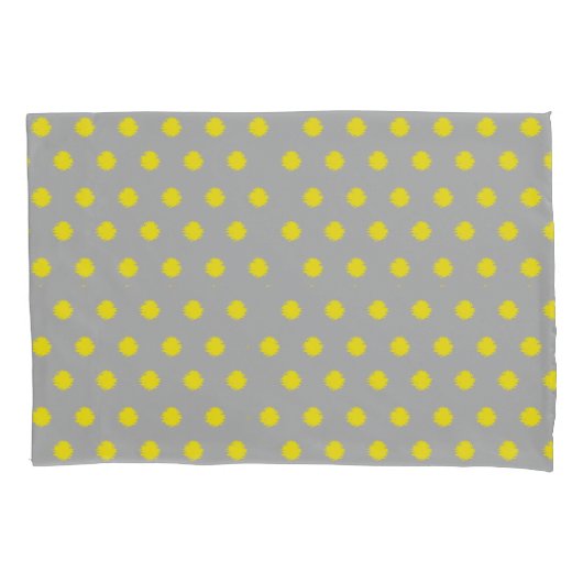 Sunny Splatter Polka Dot Pattern Kussensloop (Voorkant)