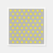 Sunny Splatter Polka Dot Pattern Servet (Voorkant)