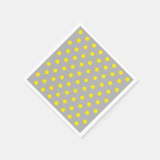 Sunny Splatter Polka Dot Pattern Servet (Hoek)