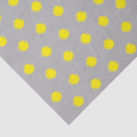 Sunny Splatter Polka Dot Pattern Tissuepapier (Detail)