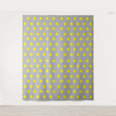 Sunny Splatter Polka Dot Pattern Wandkleed (Voorkant)