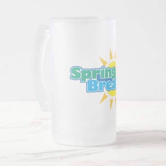 Sunny Spring Break- Matglas Bierpul (Voorkant links)