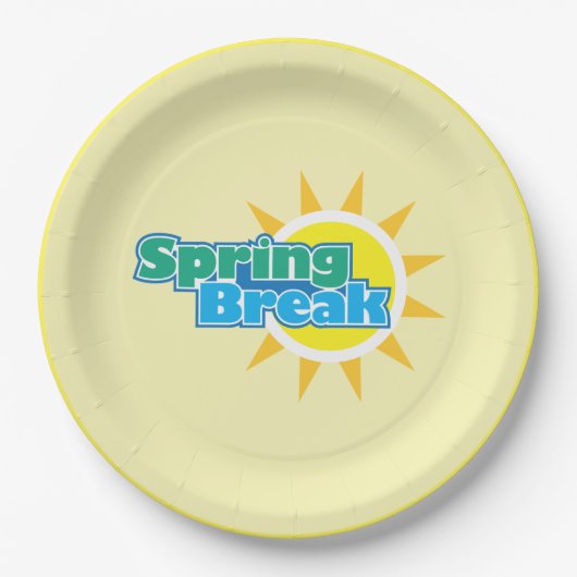 Sunny Spring Break- Papieren Bordje (Voorkant)