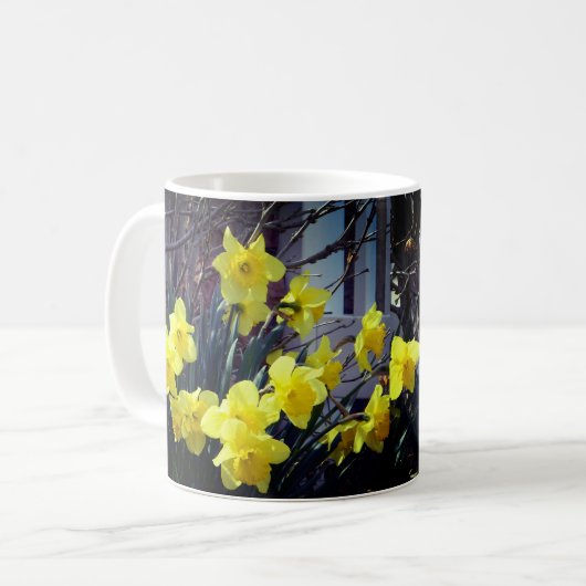 Sunny Spring Daffodils Koffiemok (Voorkant links)