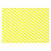 Sunny Stripes | Modern geel en wit gestreept Tafelkleed (Voorkant (Horizontaal))